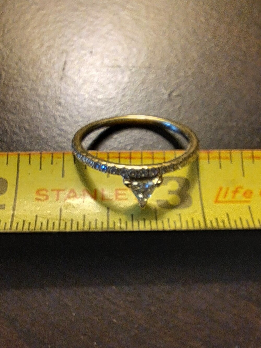 14K Yellow Gold Custom Diamond Engagement Ring - Picture 5 of 10